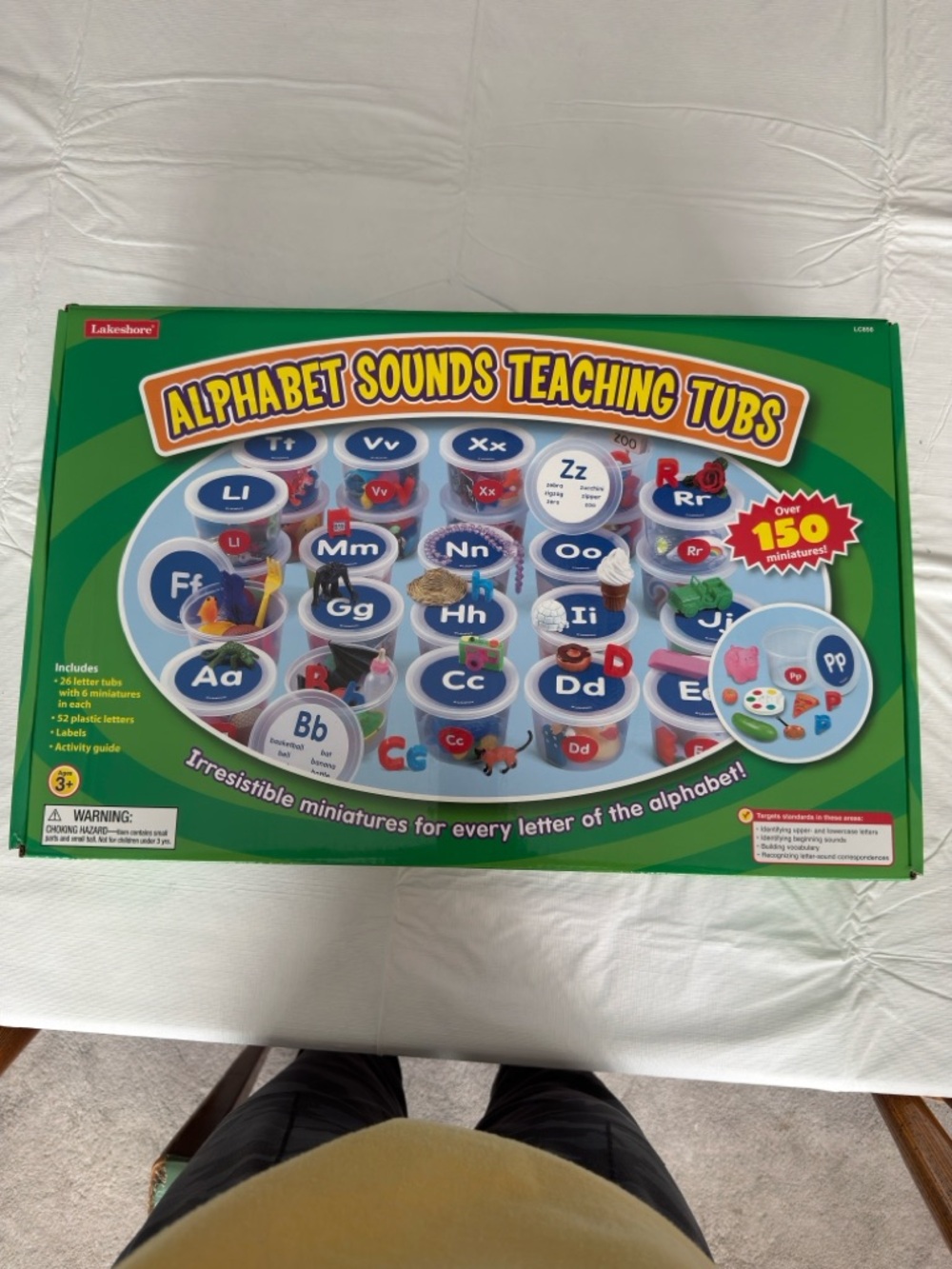 Lakeshore Alphabet Sounds Teaching Tubs — Green Learning Set